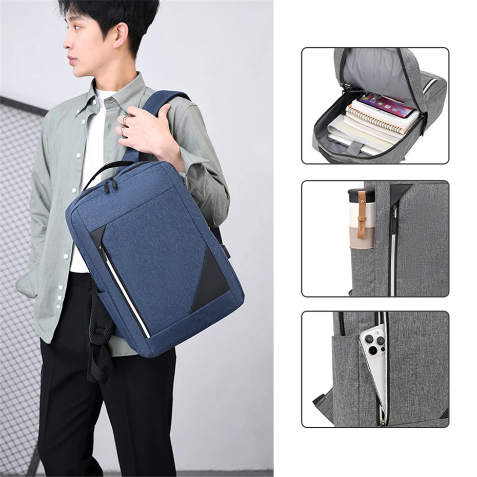 Travel Backpack Men Business Backpack School Expandable USB Computer Bags Large Capacity 15 Laptop Waterproof Backpack Bag
Travel Backpack Men Business Backpack School Expandable USB Computer Bags Large Capacity 15 Laptop Waterproof Backpack Bag