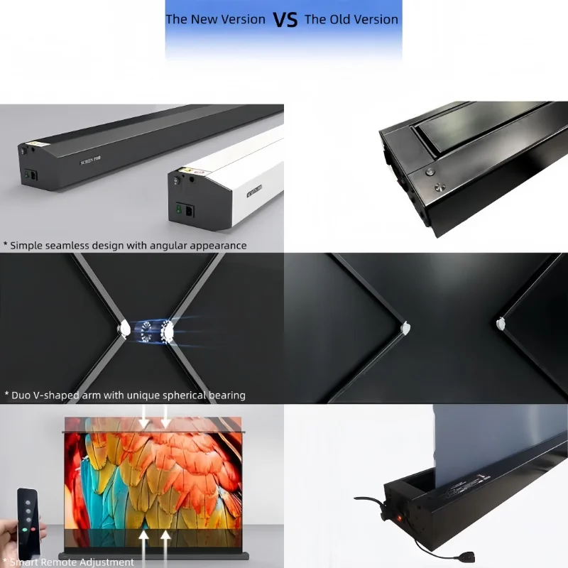 Motorized Floor Rising Projector Screen with Anti-Light Punch-Hole Audio Fabric, Seamless Integration for Home Cinema & Speakers
Motorized Floor Rising Projector Screen with Anti-Light Punch-Hole Audio Fabric, Seamless Integration for Home Cinema & Speakers
