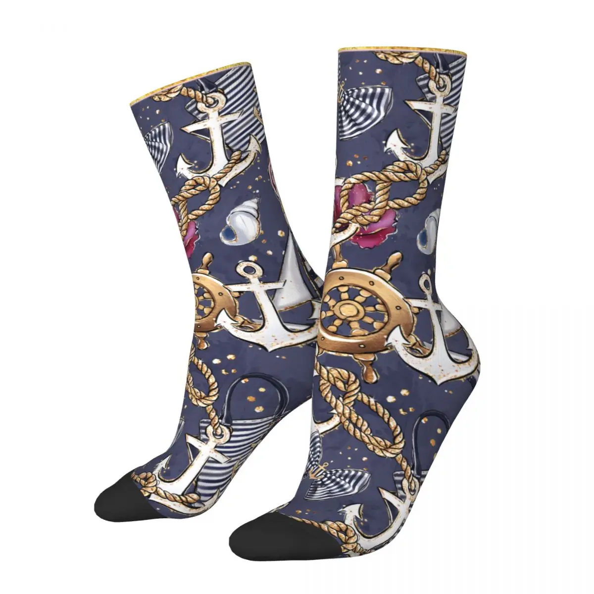 Vintage Dark Sea Seamless Patterns Men's Socks Nautical Art Unisex Novelty Seamless Printed Happy Crew Sock Gift
Vintage Dark Sea Seamless Patterns Men's Socks Nautical Art Unisex Novelty Seamless Printed Happy Crew Sock Gift