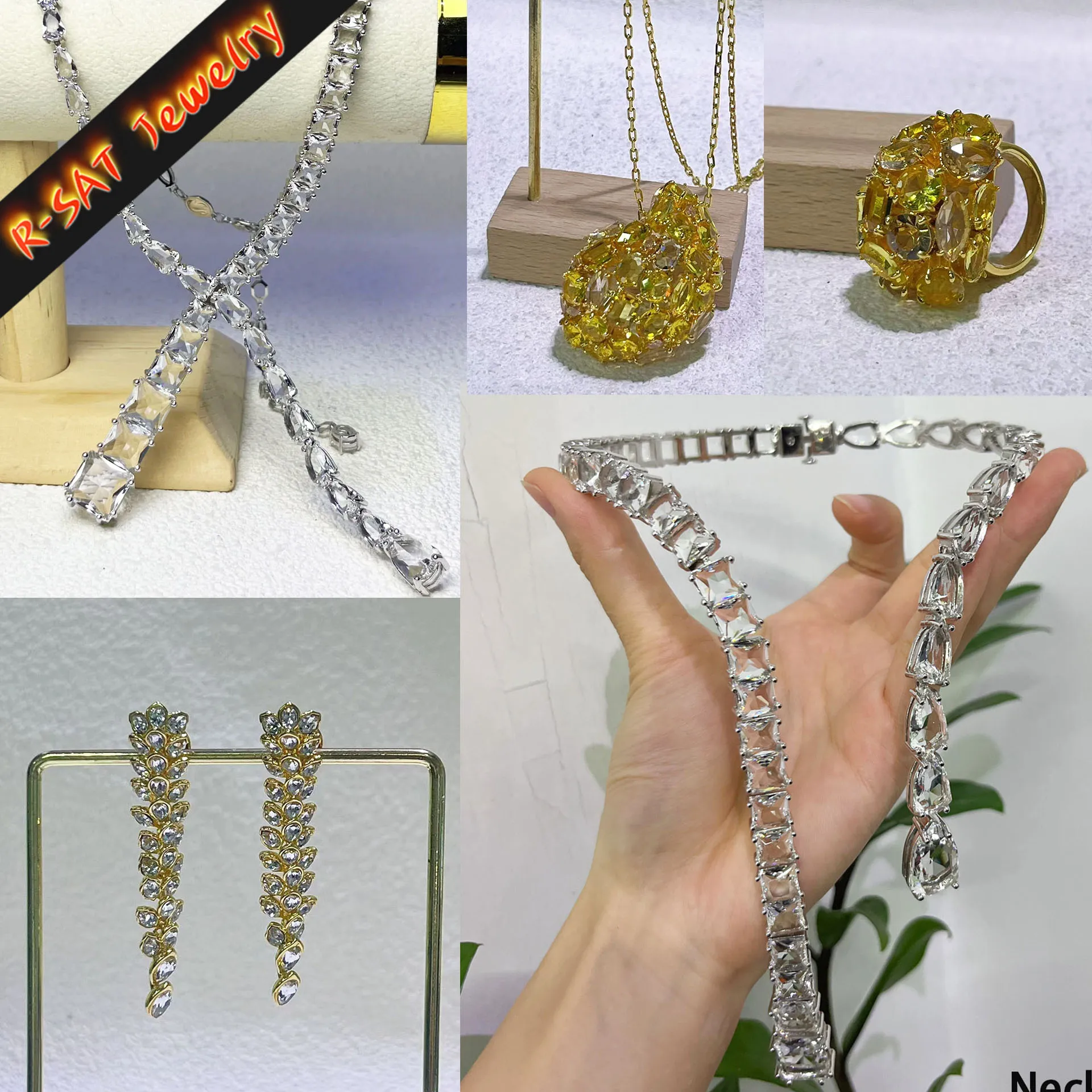 Necklace New Fashion Twisted Stainless Steel Boutique Jewelry Sets Original Geometric Earrings Bracelet for Women Wedding Gift 
Necklace New Fashion Twisted Stainless Steel Boutique Jewelry Sets Original Geometric Earrings Bracelet for Women Wedding Gift