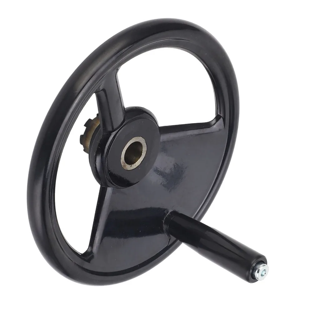 Engineering Plastics Milling Hand Wheel Round Shape Multifunctional Rotary Handwheel 22x250mm With Handle Lathe Handwheel
Engineering Plastics Milling Hand Wheel Round Shape Multifunctional Rotary Handwheel 22x250mm With Handle Lathe Handwheel