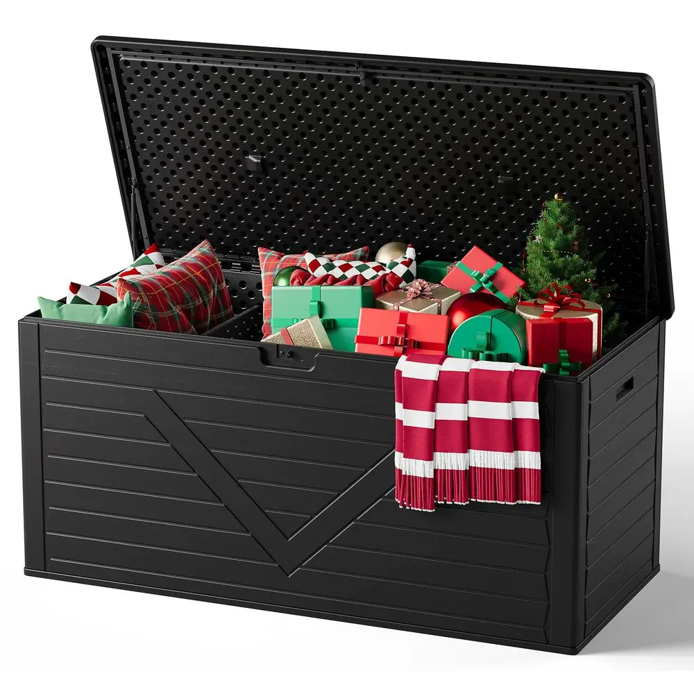 Storage Box,260 Gallon Deck Box Outdoor Storage Bench Outside Waterproof Resin Storage Bench, Lockable Patio Cushions, Garden T
Storage Box,260 Gallon Deck Box Outdoor Storage Bench Outside Waterproof Resin Storage Bench, Lockable Patio Cushions, Garden T