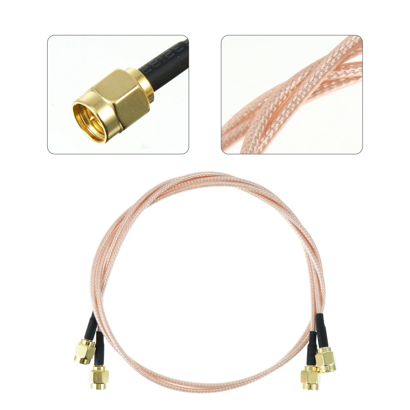 2 Pack SMA Male to SMA Male Cable Antenna Adapter High Performance Connectors 1.6ft 20 Inch Pure Copper RG316 Low
2 Pack SMA Male to SMA Male Cable Antenna Adapter High Performance Connectors 1.6ft 20 Inch Pure Copper RG316 Low