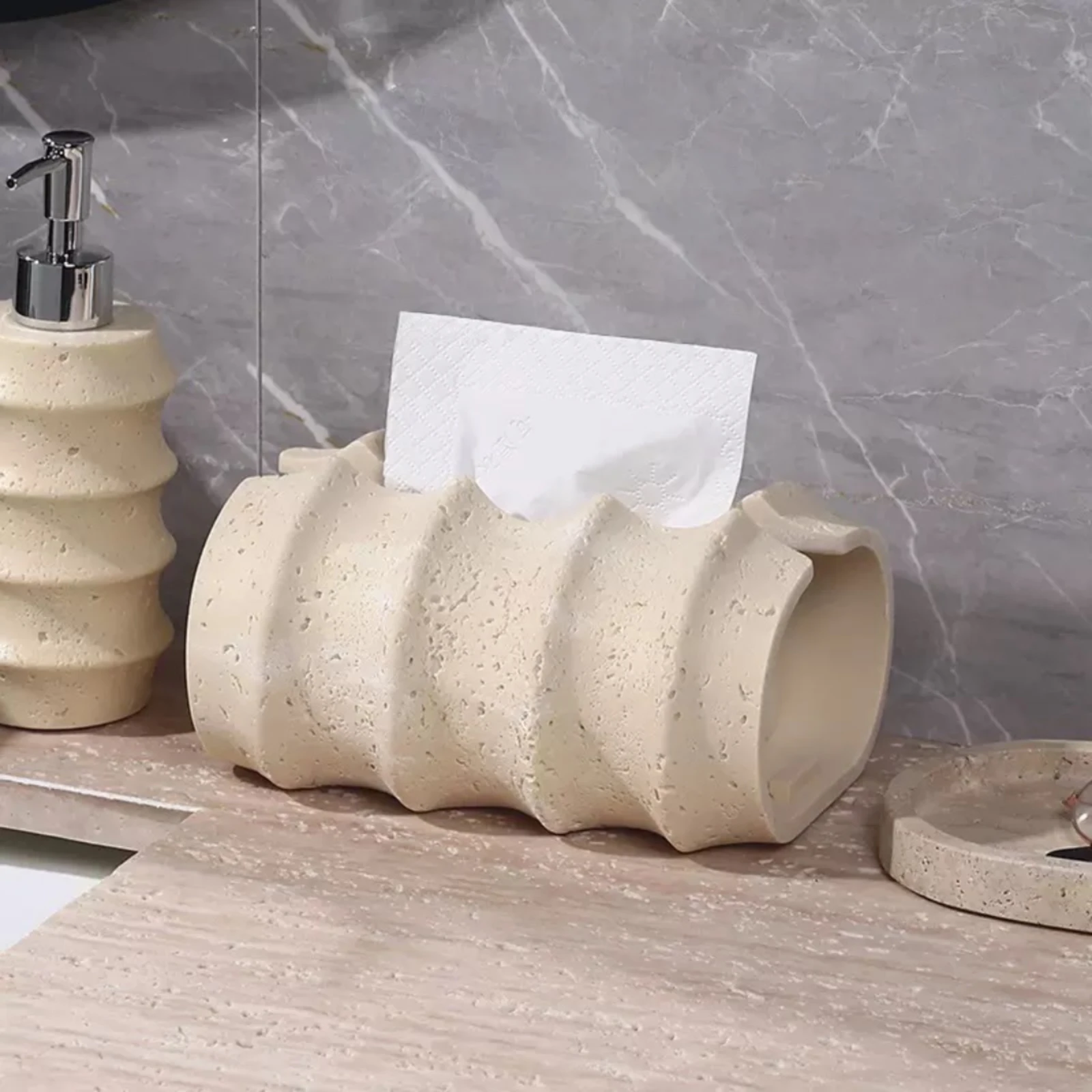 Resin Tissue Box Cover Textured Finish Spiral Tissue Box Cover Home Decor Accessory Accessible Ends Decorative
Resin Tissue Box Cover Textured Finish Spiral Tissue Box Cover Home Decor Accessory Accessible Ends Decorative