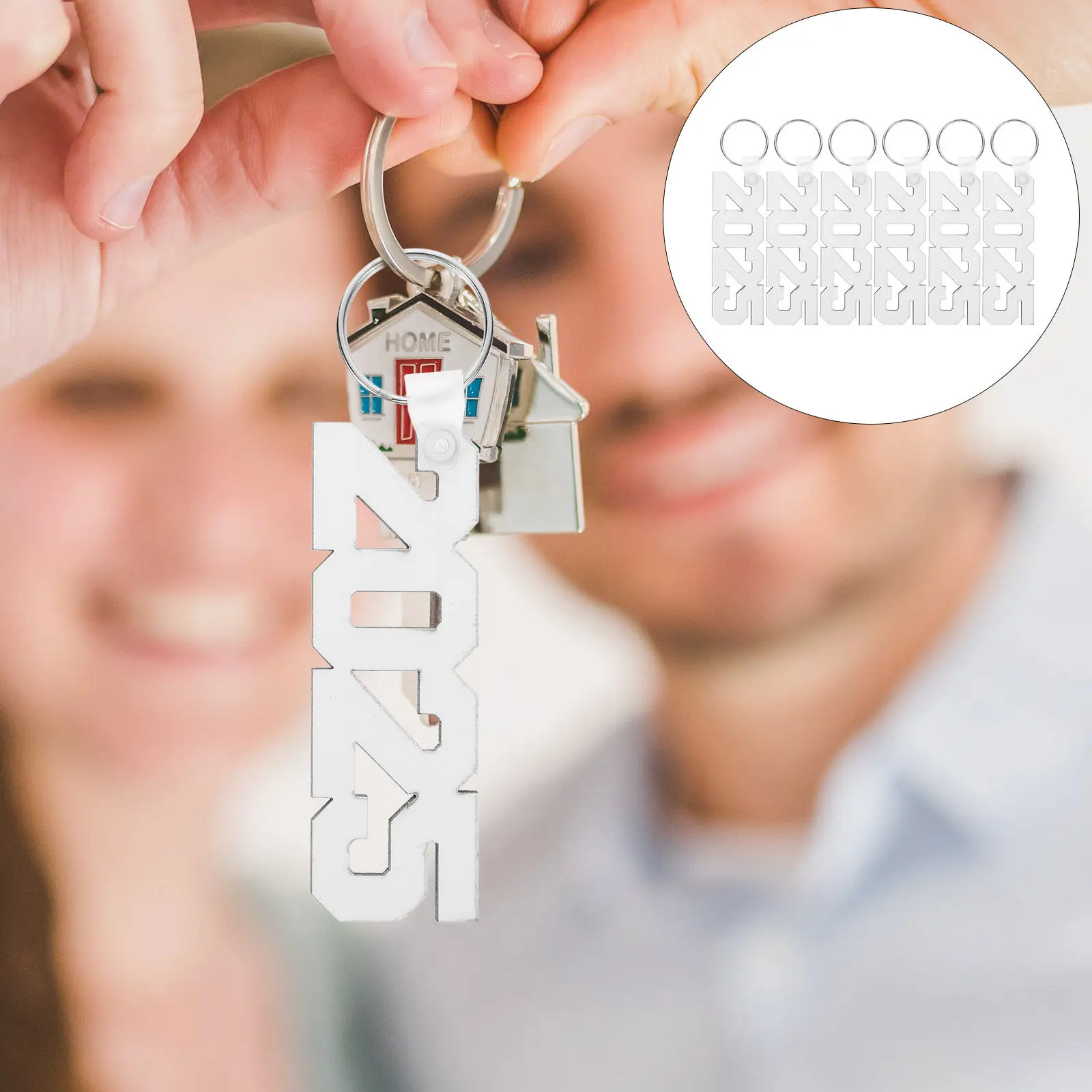 Набор из 6 заготовок для сублимационных брелоков 2025: пустые кольца для ключей, заготовки для термопереноса, портативные декоративные аксессуары, заготовки для брелоков
Набор из 6 заготовок для сублимационных брелоков 2025: пустые кольца для ключей, заготовки для термопереноса, портативные декоративные аксессуары, заготовки для брелоков