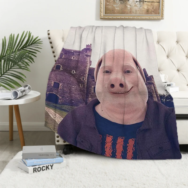 Throws for Lounge Funny John Pork Is CallingThrow Blanket Luxury Designer Bedding Soft Plaid With Print Portable Office Downy
Throws for Lounge Funny John Pork Is CallingThrow Blanket Luxury Designer Bedding Soft Plaid With Print Portable Office Downy
