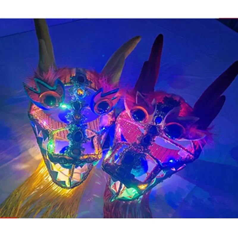 Lighting Dragon Head Accessories For Body Traditional Square Dance Props Outdoor Funny Dancing Products Red Yellow Blue Green
Lighting Dragon Head Accessories For Body Traditional Square Dance Props Outdoor Funny Dancing Products Red Yellow Blue Green