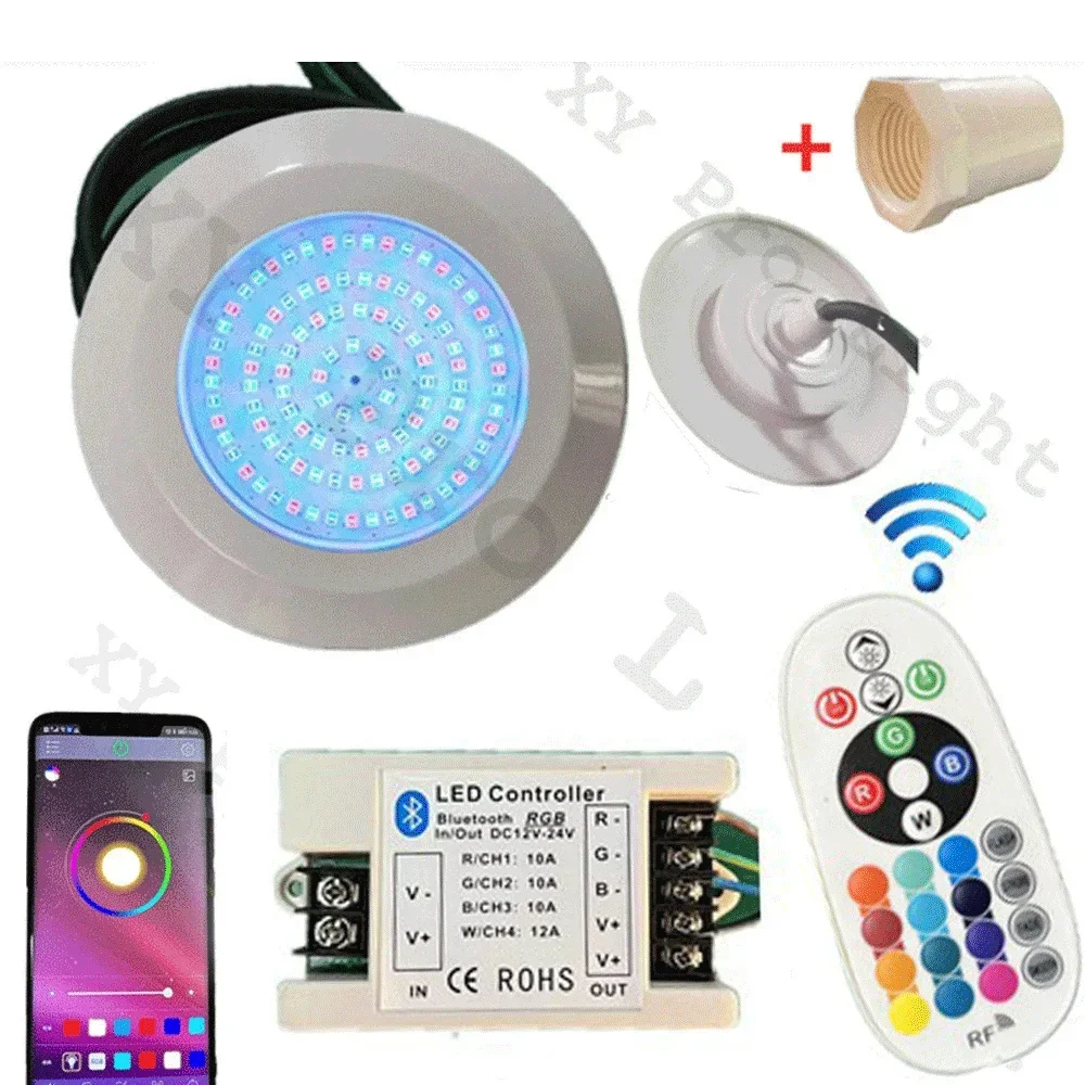12W RGB LED Pool Light Bluetooth APP Control DC12V Outdoor/Indoor Underwater Light Fountain Landscape Lamp Piscina Luz Spotlight
12W RGB LED Pool Light Bluetooth APP Control DC12V Outdoor/Indoor Underwater Light Fountain Landscape Lamp Piscina Luz Spotlight