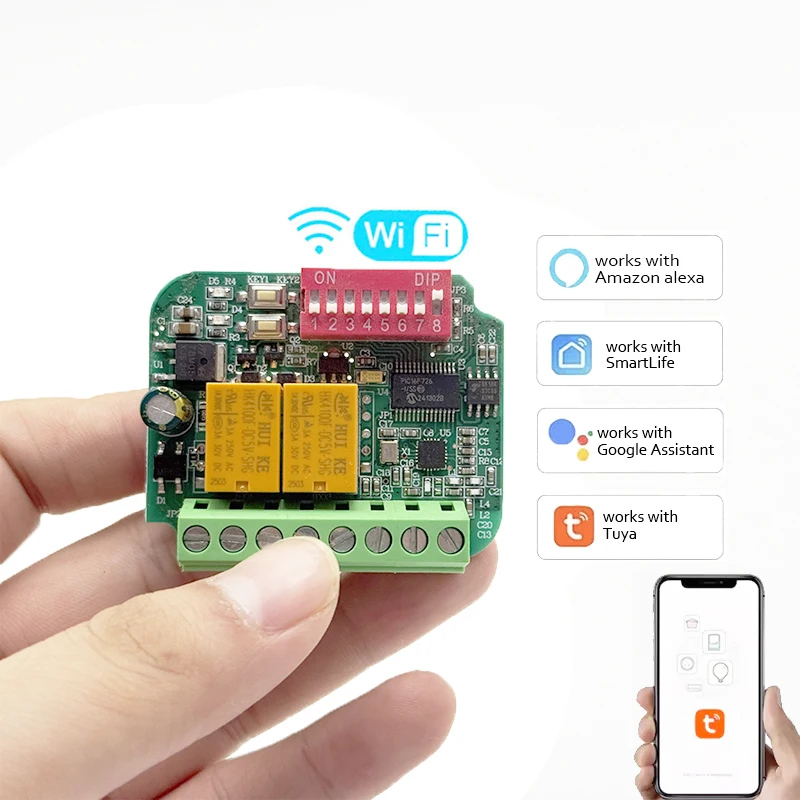 Контроллер двигателя с WiFi-приемником YNG206 Tuya, 2 канала, 9 В-30, 85 В-250 В, 300-868 МГц, для пульта дистанционного управления гаражными воротами/воротами
Контроллер двигателя с WiFi-приемником YNG206 Tuya, 2 канала, 9 В-30, 85 В-250 В, 300-868 МГц, для пульта дистанционного управления гаражными воротами/воротами