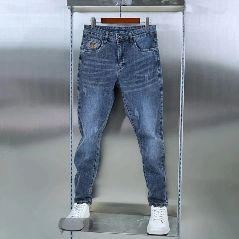 Мужские джинсы Slim Fit, средняя посадка, длина 9/10, синие, повседневные, прямые, молодежные, трендовые, с антимикробной пропиткой
Мужские джинсы Slim Fit, средняя посадка, длина 9/10, синие, повседневные, прямые, молодежные, трендовые, с антимикробной пропиткой