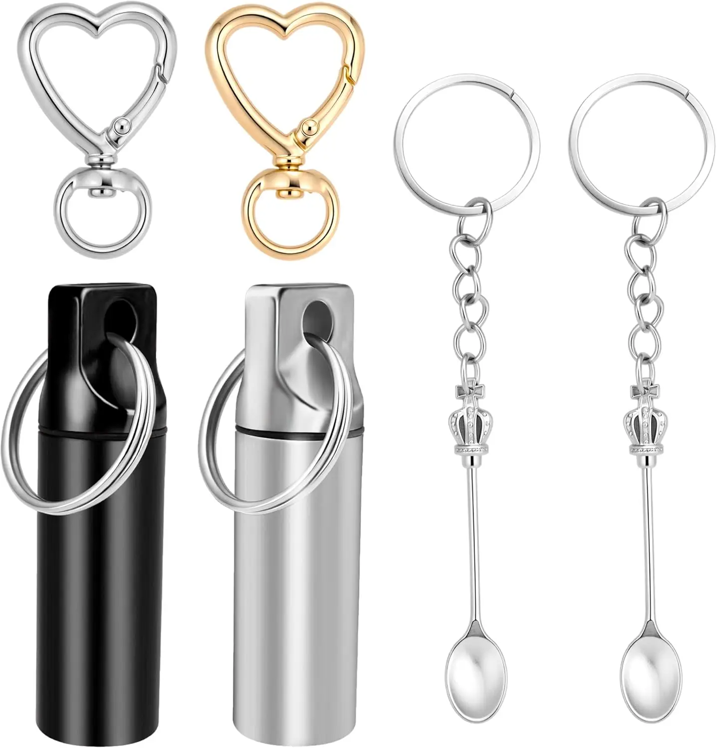 6-Pack Mini Keychain Pill Box, Aluminum Alloy Travel Medicine Organizer, Waterproof Metal Pill Holder for Camping and Outdoor Adventures (Black & White)
6-Pack Mini Keychain Pill Box, Aluminum Alloy Travel Medicine Organizer, Waterproof Metal Pill Holder for Camping and Outdoor Adventures (Black & White)