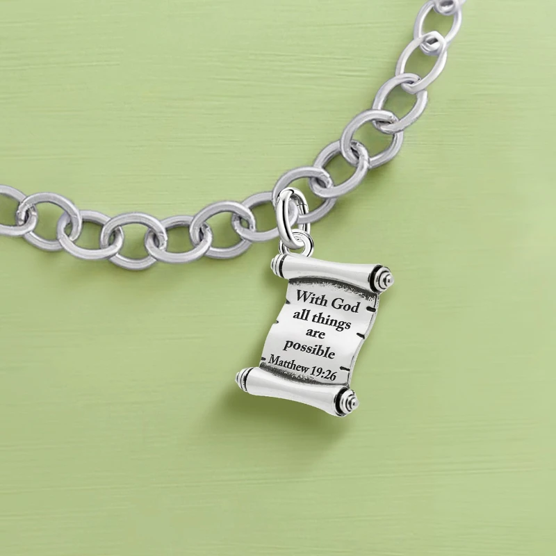 925 Sterling Silver JamesAvery Vintage Pendants The Bible Cross Charms Beads Fit Original Bracelet Bangle Necklace DIY Jewelry
925 Sterling Silver JamesAvery Vintage Pendants The Bible Cross Charms Beads Fit Original Bracelet Bangle Necklace DIY Jewelry