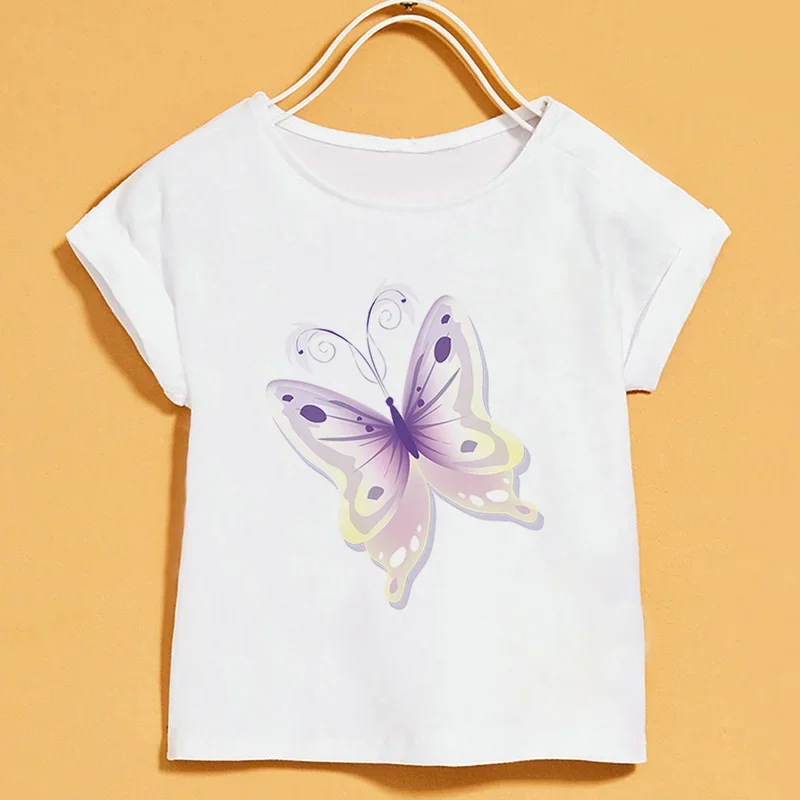 Butterfly Printed T-shirt Children Summer Girls Funny Paintings Cartoon Short Sleeve Tshirt Boys Round Neck Tops Kids T-shirts
Butterfly Printed T-shirt Children Summer Girls Funny Paintings Cartoon Short Sleeve Tshirt Boys Round Neck Tops Kids T-shirts
