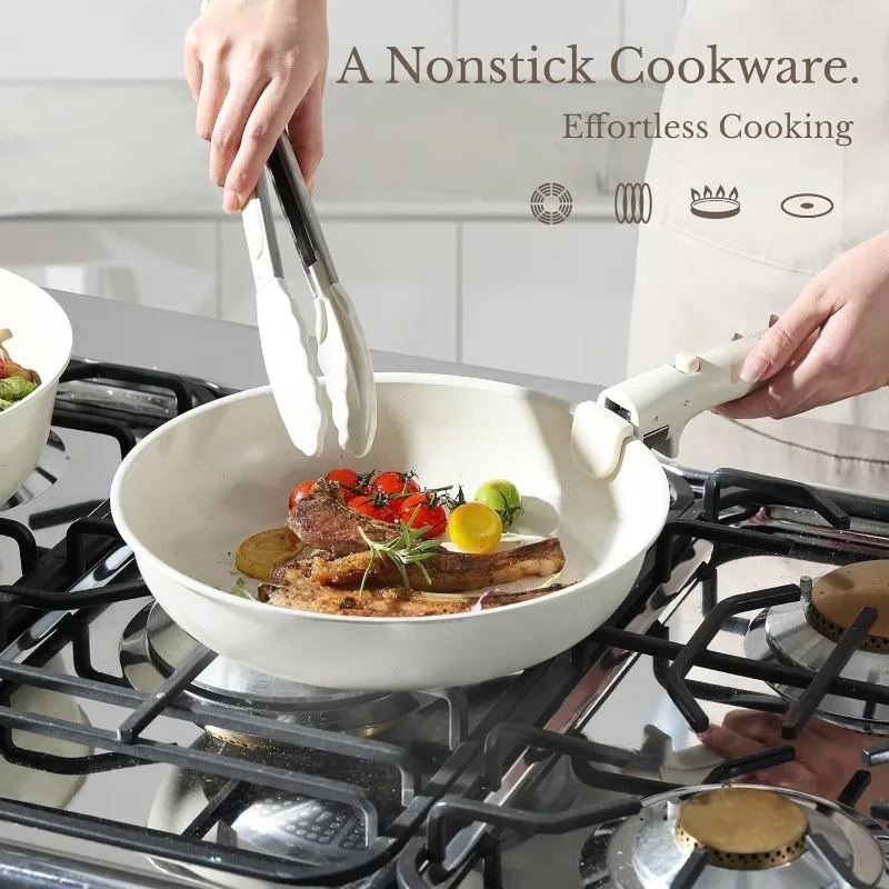 17pc Pots and Pans Set, Nonstick Cookware Set Detachable Handle, Induction Kitchen Cookware Sets Non Stick with Removable Handle
17pc Pots and Pans Set, Nonstick Cookware Set Detachable Handle, Induction Kitchen Cookware Sets Non Stick with Removable Handle