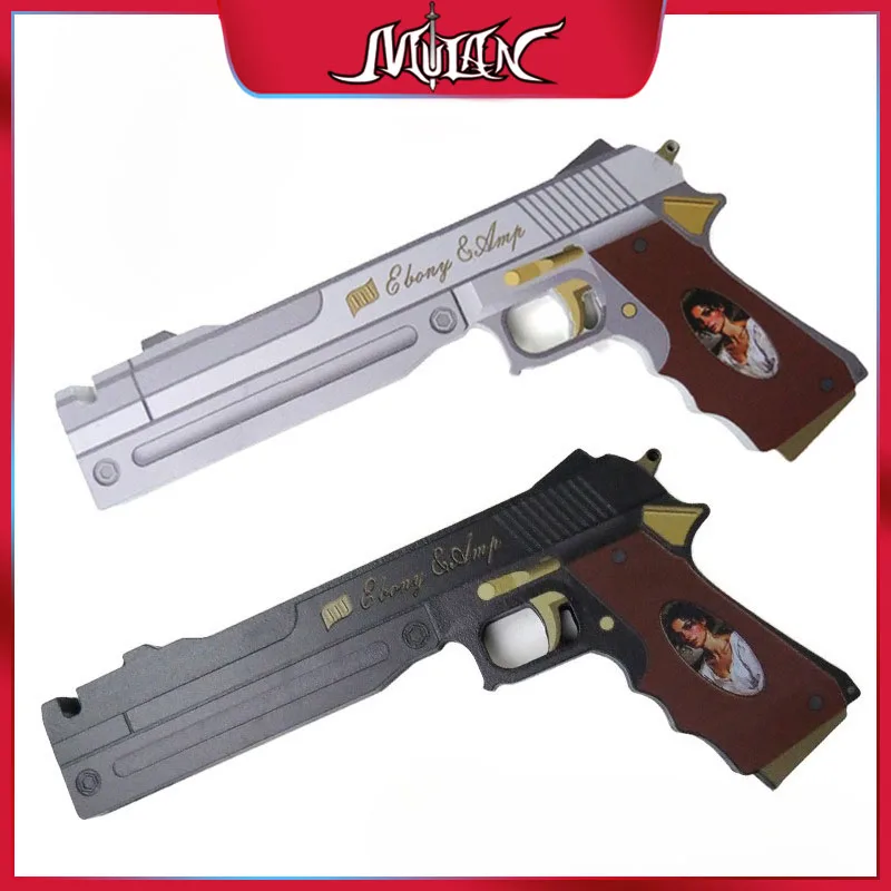 30 CM Wooden Ebony Ivory Pistol Prop Real Size Anime Cosplay Gun Handmade Weapons Toy for Collectible Gifts Desk Ornaments
30 CM Wooden Ebony Ivory Pistol Prop Real Size Anime Cosplay Gun Handmade Weapons Toy for Collectible Gifts Desk Ornaments