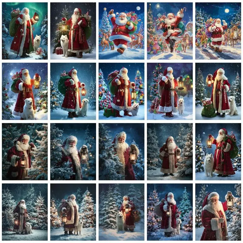 CHENISTORY раскраска по номерам наборы Санта-Клауса DIY картина маслом по номерам Рождественский рисунок на холсте ручная роспись украшения дома
CHENISTORY раскраска по номерам наборы Санта-Клауса DIY картина маслом по номерам Рождественский рисунок на холсте ручная роспись украшения дома