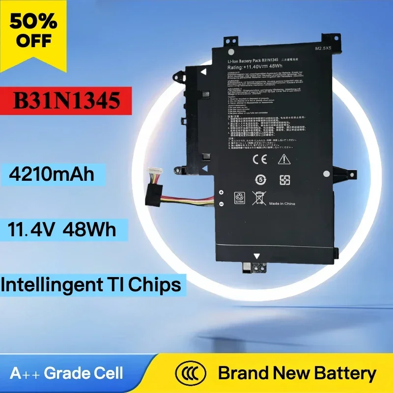 Brand New B31N1345 Battery for ASUS Battery Transformer Book Flip TP500L TP500LA TP500LN 11.4V 48W Notebook Battery High Quality
Brand New B31N1345 Battery for ASUS Battery Transformer Book Flip TP500L TP500LA TP500LN 11.4V 48W Notebook Battery High Quality