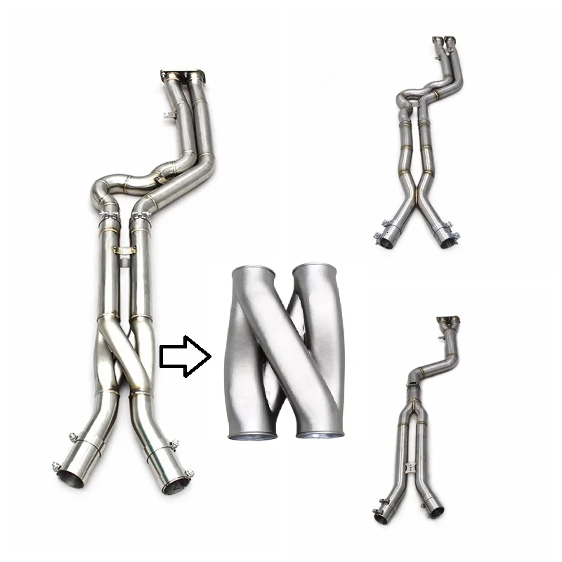 Direct-fit 2.75inch Exhaust Midpipe With Z/X Pipe For BMW X3M/X4M F97/F98 3.0T 2019-2023 Racing Stainless Steel Exhaust Pipes
Direct-fit 2.75inch Exhaust Midpipe With Z/X Pipe For BMW X3M/X4M F97/F98 3.0T 2019-2023 Racing Stainless Steel Exhaust Pipes