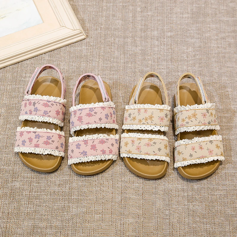 Summer Girl's Sandals Flower Frilly Back Strap Open Toe Kids Beach Shoes Light Sweet Slip-resistant Children Sandalias 26-36
Summer Girl's Sandals Flower Frilly Back Strap Open Toe Kids Beach Shoes Light Sweet Slip-resistant Children Sandalias 26-36