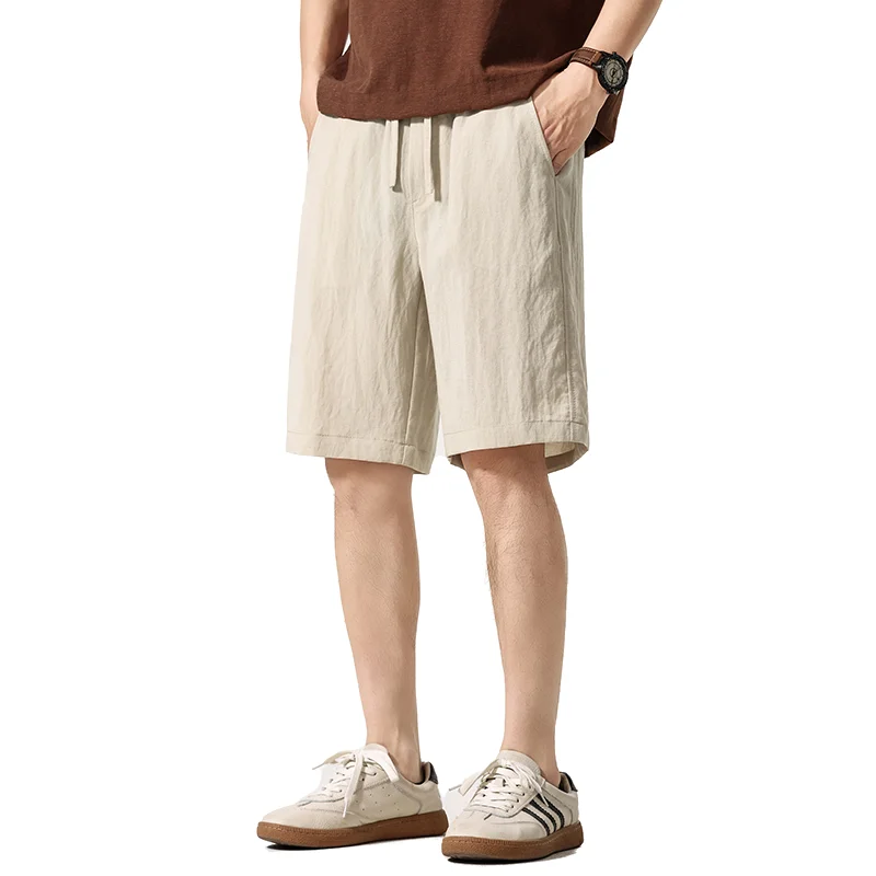 Men's Linen Shorts Summer Fashion Solid Color Breathable Lyocell Linen Blend Loose 5-Point-Pants Simple Versatile Sports Casual
Men's Linen Shorts Summer Fashion Solid Color Breathable Lyocell Linen Blend Loose 5-Point-Pants Simple Versatile Sports Casual