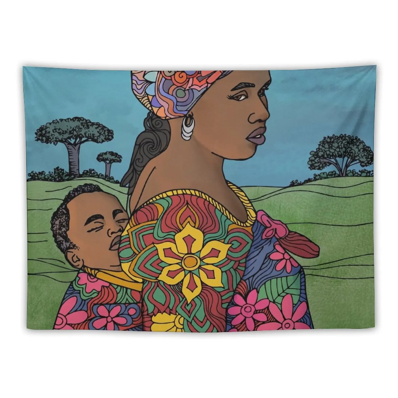 Beautiful African Mom and Baby Tapestry Decorative Wall Murals Luxury Living Room Decoration Tapestry
Beautiful African Mom and Baby Tapestry Decorative Wall Murals Luxury Living Room Decoration Tapestry
