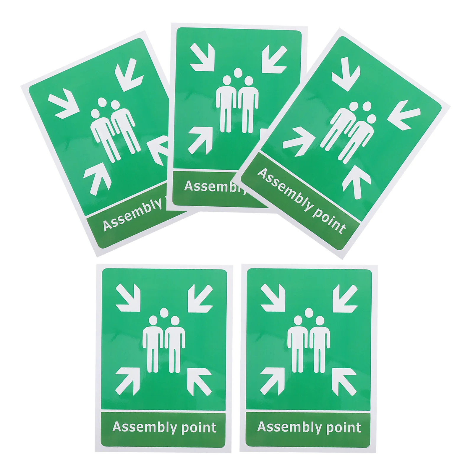 5Pcs High Visibility Emergency Assembly Point Sign PVC Self Adhesive Safety Sticker for Business Schools Offices Malls
5Pcs High Visibility Emergency Assembly Point Sign PVC Self Adhesive Safety Sticker for Business Schools Offices Malls