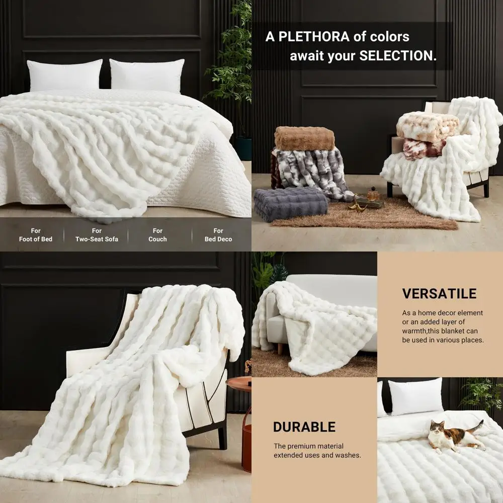 Cozy Cream Faux Fur Blanket, 60x80, Plush Sofa Bed Throw, Living Room Decor Gift
Cozy Cream Faux Fur Blanket, 60x80, Plush Sofa Bed Throw, Living Room Decor Gift