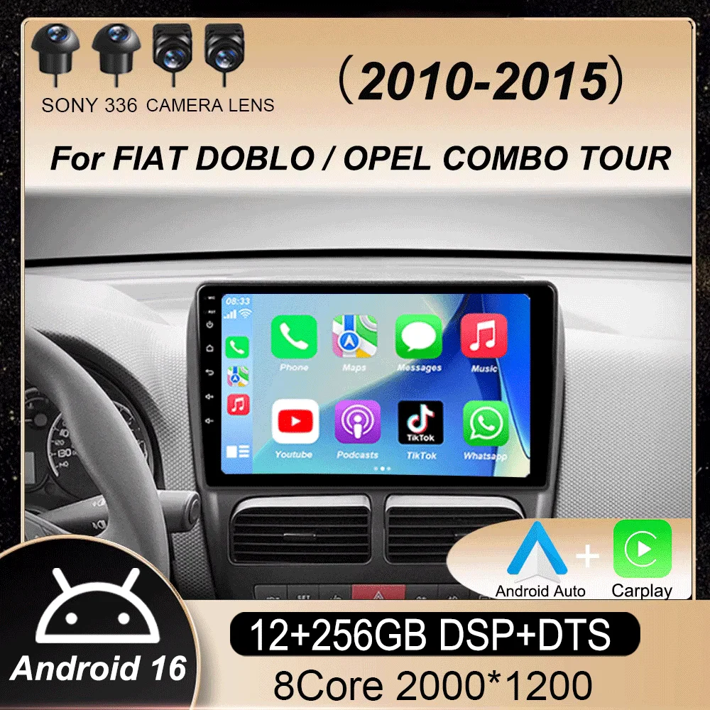 Android 16 Car Radio For FIAT DOBLO / OPEL COMBO TOUR 2010-2015 GPS Navi 1280*720 QLED DSP Carplay Multimedia Player NO DVD
Android 16 Car Radio For FIAT DOBLO / OPEL COMBO TOUR 2010-2015 GPS Navi 1280*720 QLED DSP Carplay Multimedia Player NO DVD