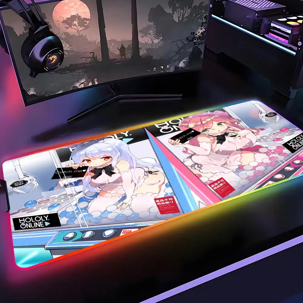 Hololive Usada Pekora Mouse Pad Gamer Rgb Desk Mat Back Light Led Mousepad Setup Gaming Accessories Deskmat Big Mousepad 
Hololive Usada Pekora Mouse Pad Gamer Rgb Desk Mat Back Light Led Mousepad Setup Gaming Accessories Deskmat Big Mousepad