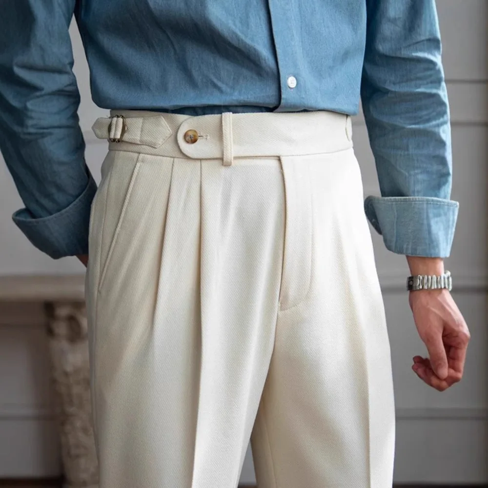 2025 New British Men's Business Casual Suit Pants Straight Naples High-end Retro Design Trendy Male Trousers
2025 New British Men's Business Casual Suit Pants Straight Naples High-end Retro Design Trendy Male Trousers