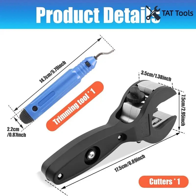Ratcheting Tubing Cutter Ratcheting Pvc Cutter For Cutting Pvc, Ppr, And Plastic Hoses, Ratcheting Tube Cutter (1/4" To 7/8")
Ratcheting Tubing Cutter Ratcheting Pvc Cutter For Cutting Pvc, Ppr, And Plastic Hoses, Ratcheting Tube Cutter (1/4" To 7/8")