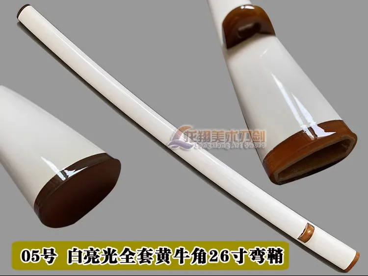 Quality 76cm Lacquared Wooden Saya Scarbbard Sheath with Black/Yellow Bufflo Horn Inlaid for Japanese Bushido Katana Sword
Quality 76cm Lacquared Wooden Saya Scarbbard Sheath with Black/Yellow Bufflo Horn Inlaid for Japanese Bushido Katana Sword