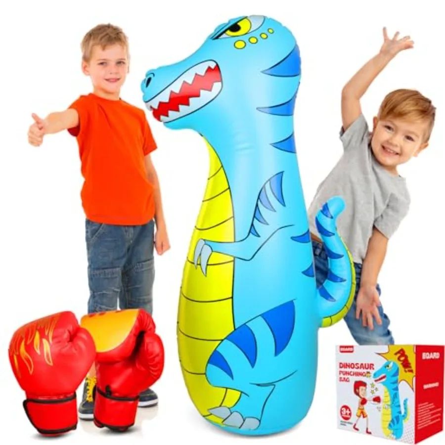 Punching Bag for 47" Iatable Dinosaur Bop Bag with Thicker Material Instant Bounce Back with Boxing Gloves Karate Kickboxing Ta
Punching Bag for 47" Iatable Dinosaur Bop Bag with Thicker Material Instant Bounce Back with Boxing Gloves Karate Kickboxing Ta