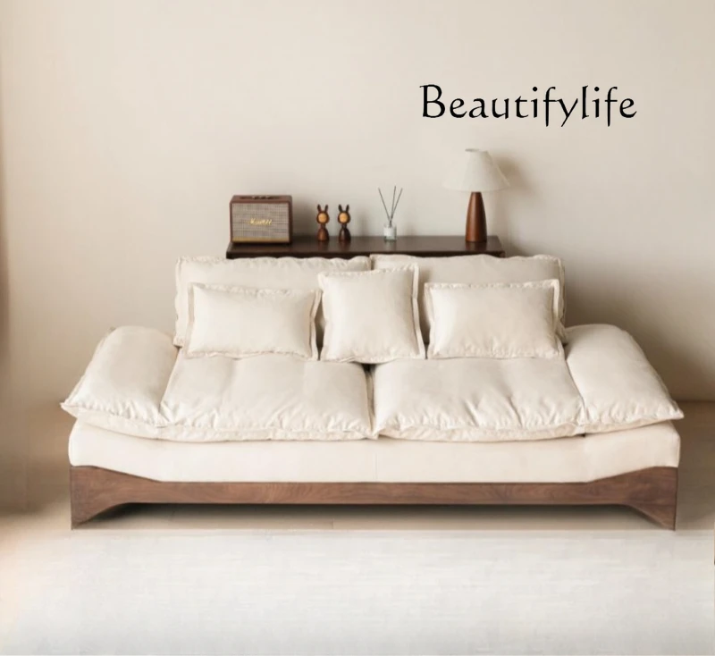 Chinese retro North American black walnut solid wood sofa straight row living room modern simple small apartment
Chinese retro North American black walnut solid wood sofa straight row living room modern simple small apartment