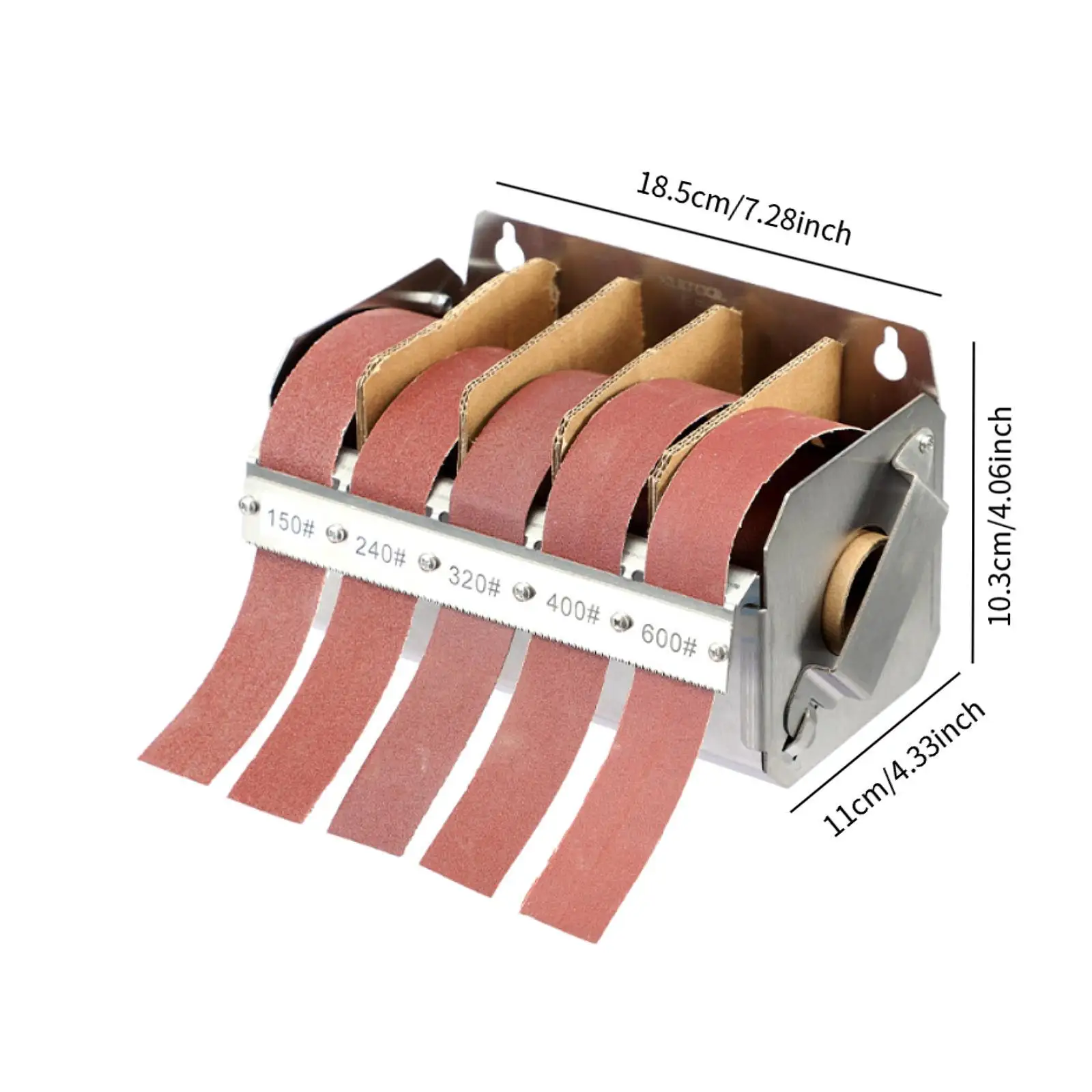 Multi Grit Sandpaper Dispenser Woodworking Tool Metal Grinding Roll Keeper for Sandpaper Kit for Orbital Wood
Multi Grit Sandpaper Dispenser Woodworking Tool Metal Grinding Roll Keeper for Sandpaper Kit for Orbital Wood