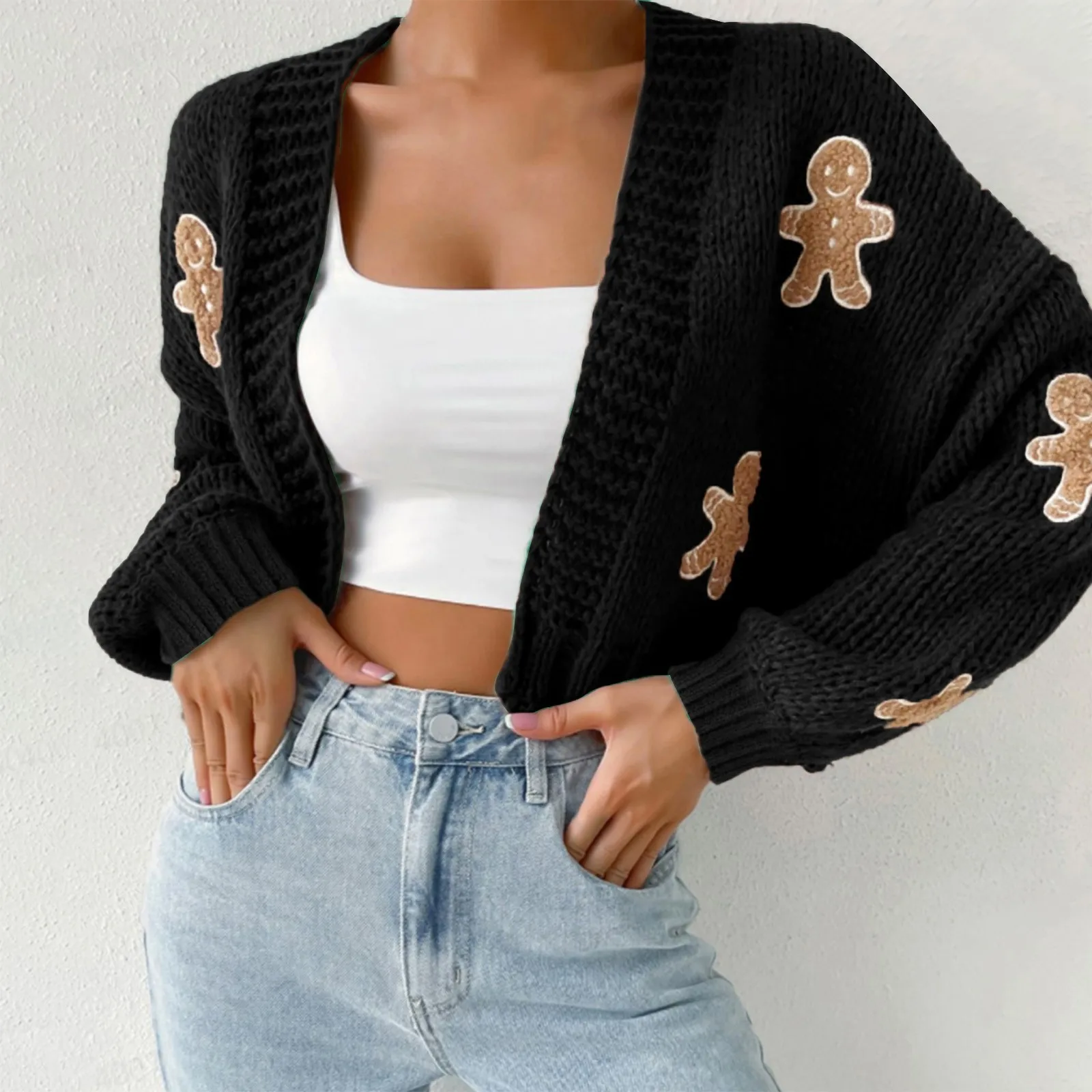 Gingerbread Man Cardigan Womens Luxury Winter Long Sleeve Sweater Outerwears Plus Size Trend 2024 Harajuku Oversized Knitwear
Gingerbread Man Cardigan Womens Luxury Winter Long Sleeve Sweater Outerwears Plus Size Trend 2024 Harajuku Oversized Knitwear
