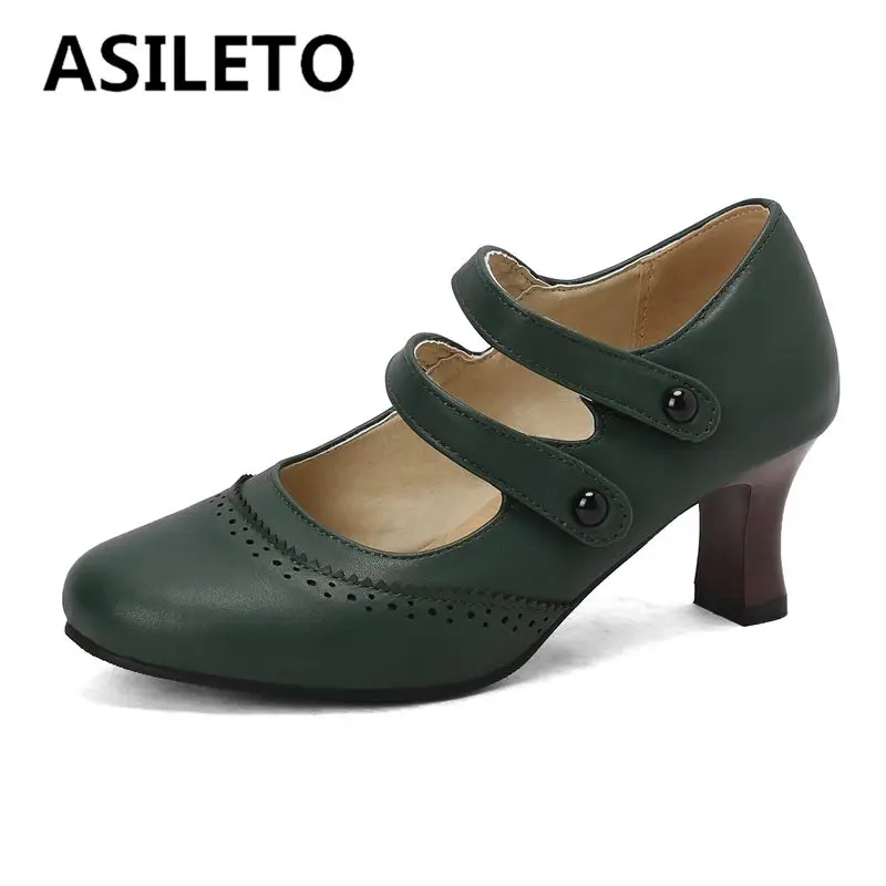 ASILETO Office Lady Pumps Round Toe Strange Heels 6cm Double Buckle Strap Large Size 45 46 47 48 Soft Daily Women Shoes Spring
ASILETO Office Lady Pumps Round Toe Strange Heels 6cm Double Buckle Strap Large Size 45 46 47 48 Soft Daily Women Shoes Spring