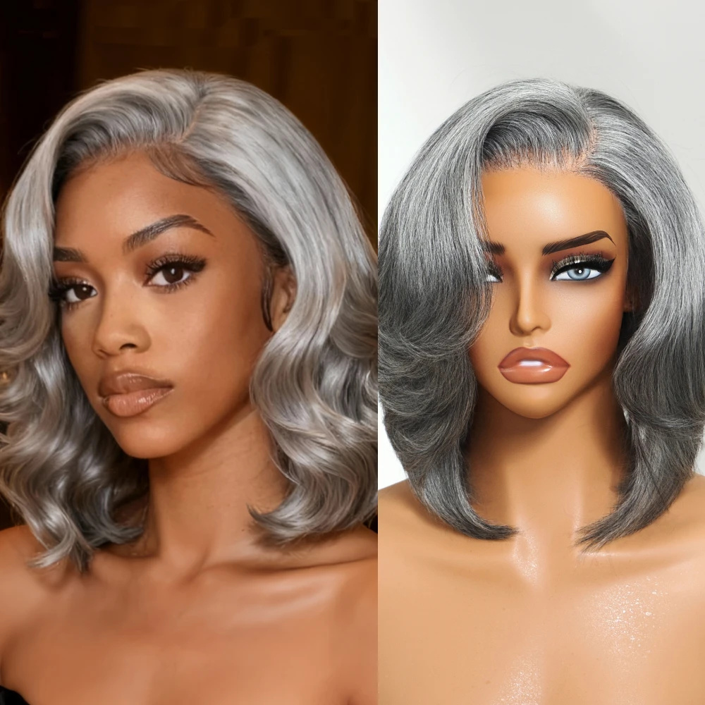 UNice Boss-Vibe Salt and Pepper Blowout Layered Bob Wig 6.5x1.5 Side Part Lace Wig With Invisi Drawstring Pull & Go Glueless 100% Human Hair Wig for Women
UNice Boss-Vibe Salt and Pepper Blowout Layered Bob Wig 6.5x1.5 Side Part Lace Wig With Invisi Drawstring Pull & Go Glueless 100% Human Hair Wig for Women