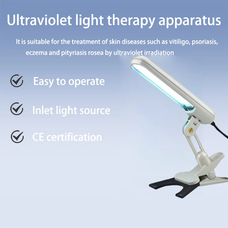 311nm UV Narrow Band Therapy InstrumentUVB Phototherapy Lamp For Vitiligo Psoriasis Skin Diseases Treatment Device
311nm UV Narrow Band Therapy InstrumentUVB Phototherapy Lamp For Vitiligo Psoriasis Skin Diseases Treatment Device