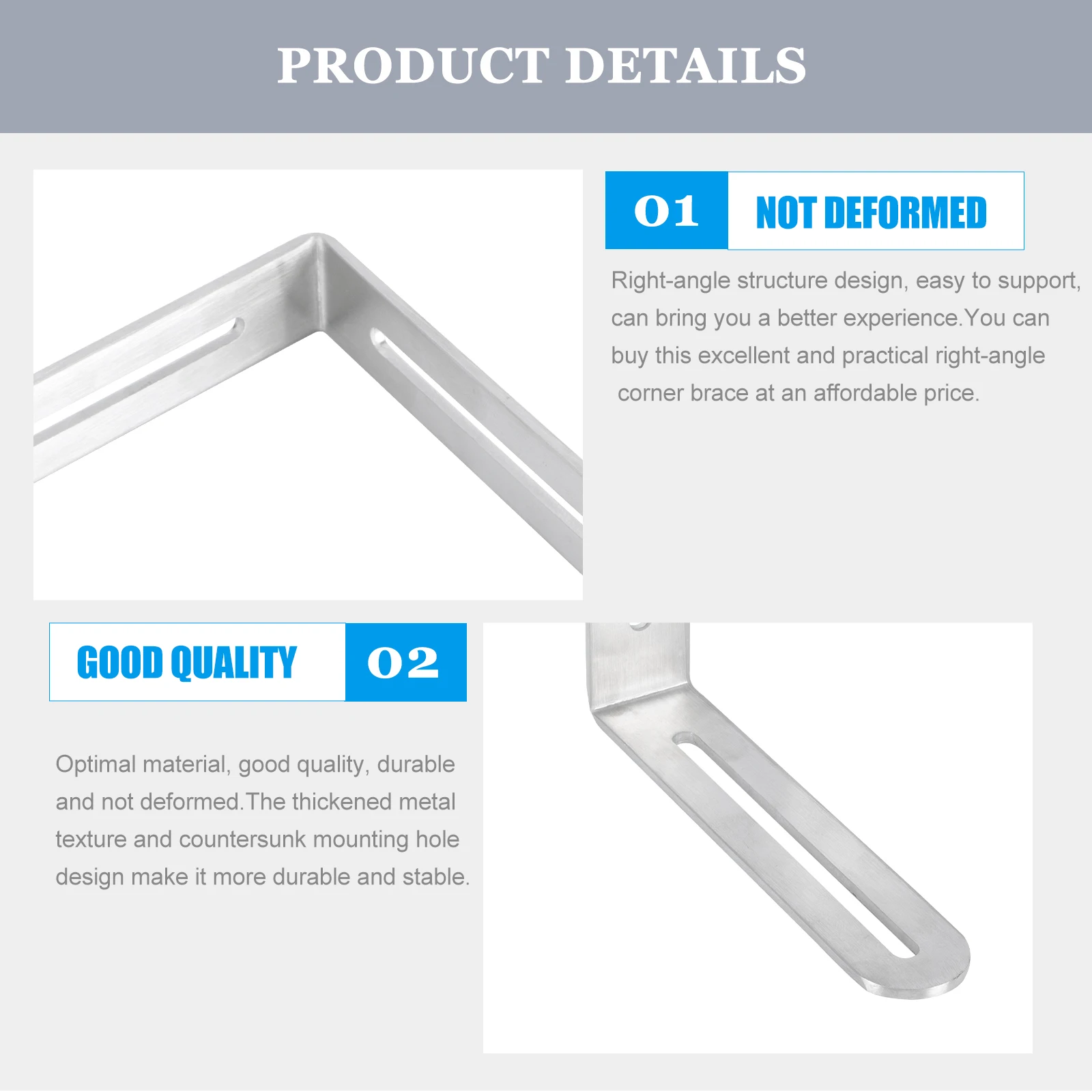 2pcs Stainless Steel Corner Brace Adjustable Shelf Bracket Right Angle Joint Fastener For Furniture Cabinet Wardrobe L-Shaped
2pcs Stainless Steel Corner Brace Adjustable Shelf Bracket Right Angle Joint Fastener For Furniture Cabinet Wardrobe L-Shaped
