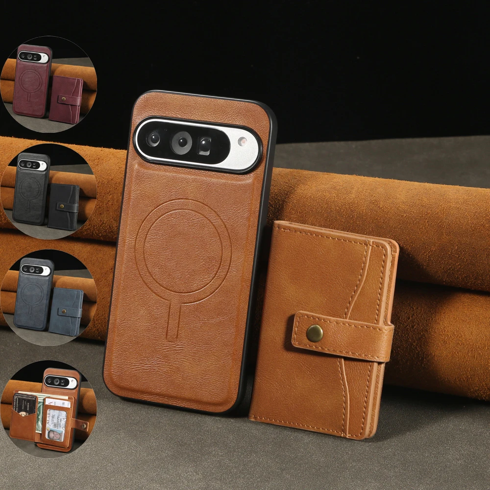 Removable Leather Phone Cover For Google Pixel 9 Pro XL/Pixel 8 Pro/Pixel 8A With Magnetic Buckle Flip Wallet Case
Removable Leather Phone Cover For Google Pixel 9 Pro XL/Pixel 8 Pro/Pixel 8A With Magnetic Buckle Flip Wallet Case