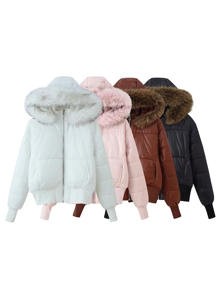 HH New Woman Winter Fashion Versatile Long Sleeves Zipper Faux Fur Trim Hooded Quilted Jacket Female Casual Street Style Jacket
HH New Woman Winter Fashion Versatile Long Sleeves Zipper Faux Fur Trim Hooded Quilted Jacket Female Casual Street Style Jacket