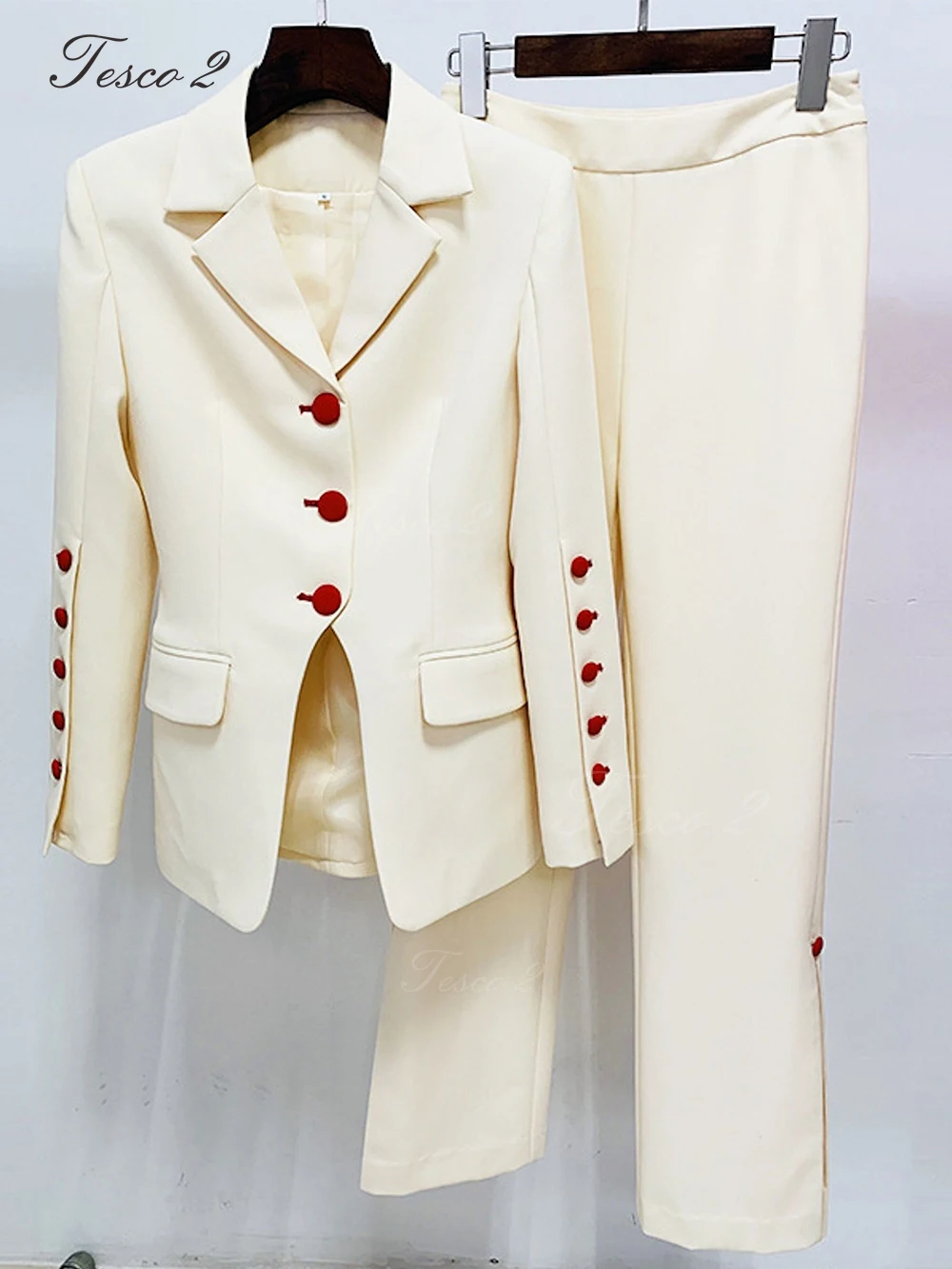 Teaco 2 Design Suit For Women Inspired Hem Casual Long Sleeved Pants Set Formal Party Women Suit 2 Piece Jacket Blazer Pants
Teaco 2 Design Suit For Women Inspired Hem Casual Long Sleeved Pants Set Formal Party Women Suit 2 Piece Jacket Blazer Pants