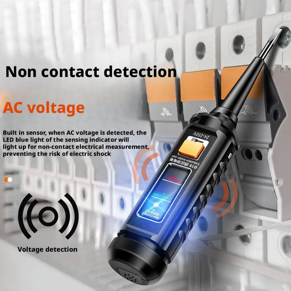 Multifunctional Tester Pen With Colored Light Voltage Detector Breakpoint Finder Electrician Special Testing Pen
Multifunctional Tester Pen With Colored Light Voltage Detector Breakpoint Finder Electrician Special Testing Pen