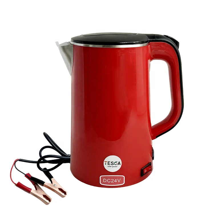African 12v 24V Dc Solar Powered Water Kettle Large Capacity 1.8L With Battery Clip for Cooking
African 12v 24V Dc Solar Powered Water Kettle Large Capacity 1.8L With Battery Clip for Cooking