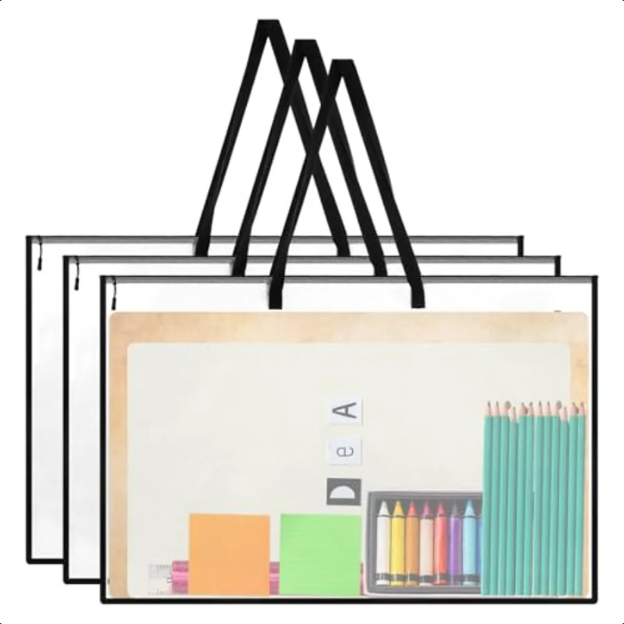 3PCS Art Portfolio Bag 19 x 25 Inch Large Posters Storage Bag Folder Poster Storage Bags with zipper and handle for Artwork Cas
3PCS Art Portfolio Bag 19 x 25 Inch Large Posters Storage Bag Folder Poster Storage Bags with zipper and handle for Artwork Cas