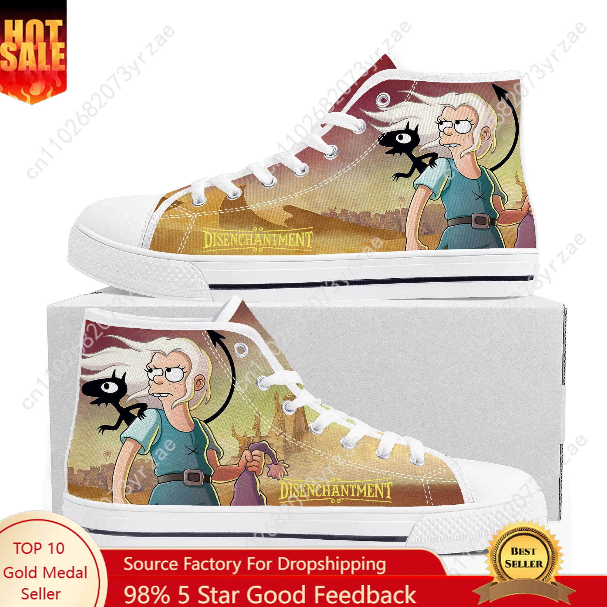 Disenchantment High Top High Quality Sneaker Men Women Teenager Canvas Sneaker Casual Personalized Patterns Shoe Custom Shoes 
Disenchantment High Top High Quality Sneaker Men Women Teenager Canvas Sneaker Casual Personalized Patterns Shoe Custom Shoes