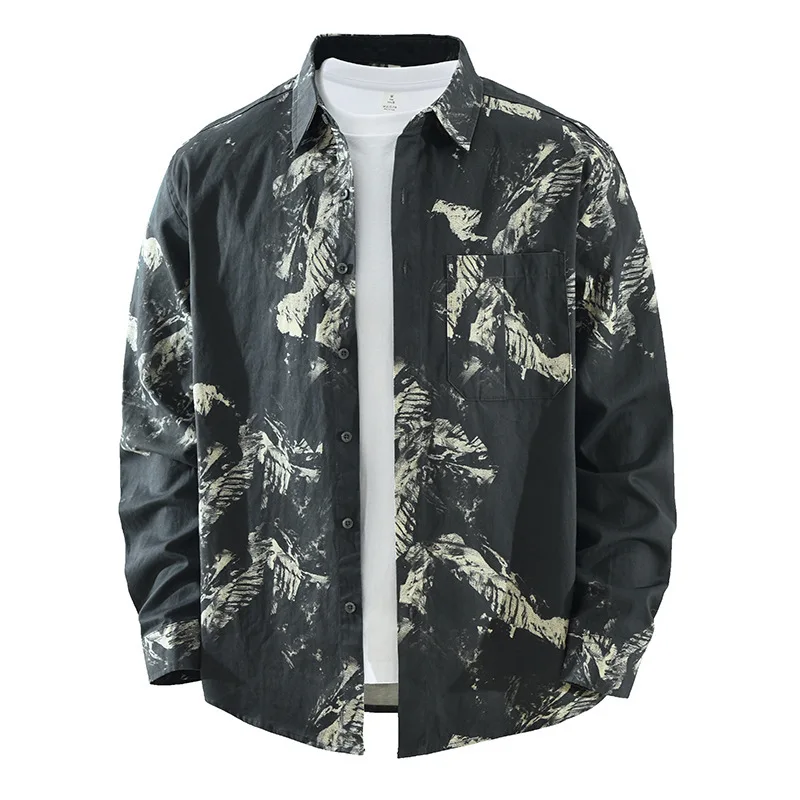 New Full Print Shirts Male Japanese Fashion Streetwear Youth Holiday Top Casual Lapel Pure Cotton Long Sleeve Mans Shirt Jacket
New Full Print Shirts Male Japanese Fashion Streetwear Youth Holiday Top Casual Lapel Pure Cotton Long Sleeve Mans Shirt Jacket