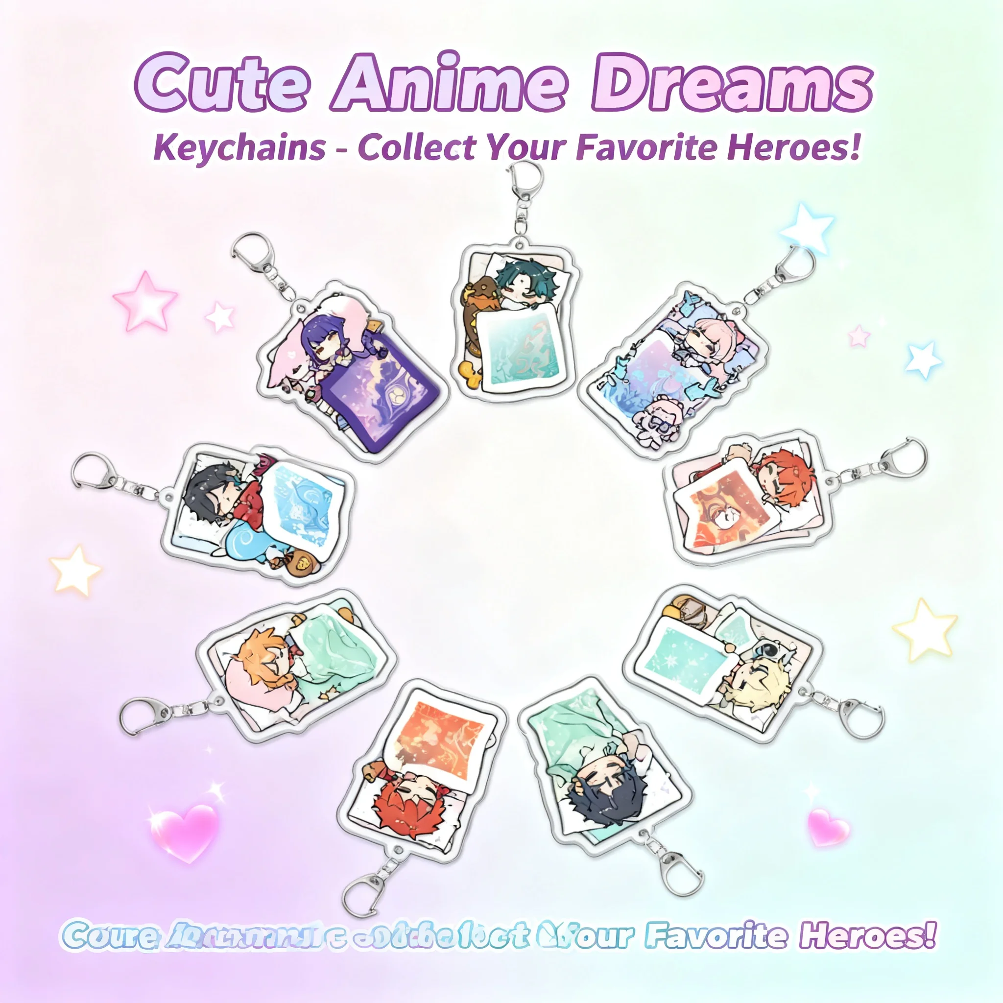 Genshin Impact Venti Klee Sucrose Mona Acrylic Keychain Pendant Game Merchandise Cross Border Ready Stock Anime Gift Accessories
Genshin Impact Venti Klee Sucrose Mona Acrylic Keychain Pendant Game Merchandise Cross Border Ready Stock Anime Gift Accessories