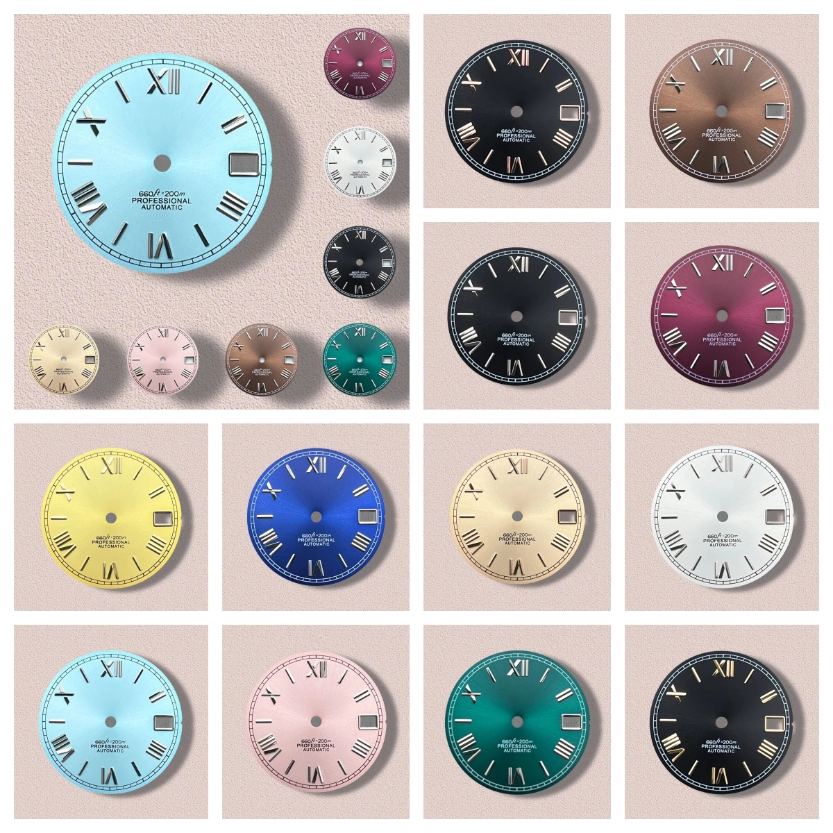 28.5mm S Logo Rome Dial Fit NH35/NH36/4R/7S Japanese Automatic Movement Sunray Dial Watch Modification Accessories
28.5mm S Logo Rome Dial Fit NH35/NH36/4R/7S Japanese Automatic Movement Sunray Dial Watch Modification Accessories